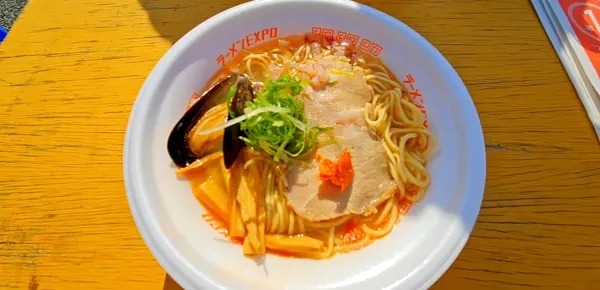 ラーメンEXPO 2025 麺処ぐり虎（岡山）の瀬戸内魚介の塩ラーメン ブイヤベース仕立て