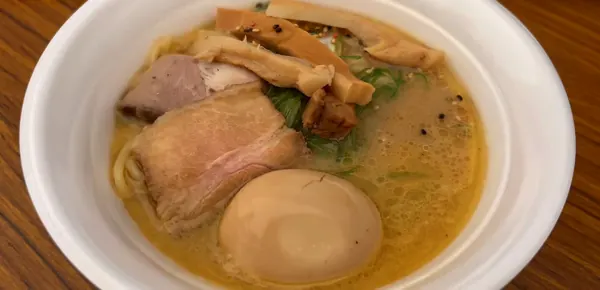 ラーメンEXPO 2025 麺房 鶏くらふと（大阪）の天草大王と阿波尾鶏の鶏どろ醤油そば